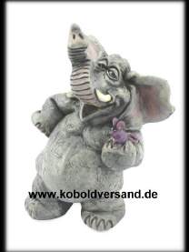 Lesalpes Elefant mit lila Maus